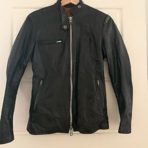 Mod Vintage leather 60s Brimaco moto jacket XS